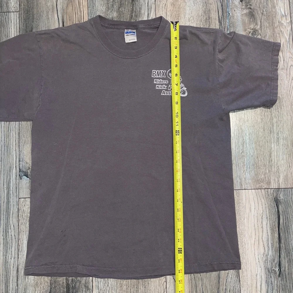 Vintage 2007 Canadian Borderline BMX Nationals‎ T-Shirt Mens Large Gray ABA BC
